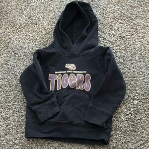 Louisiana State University Tigers hooded sweatshirt toddler size 2T